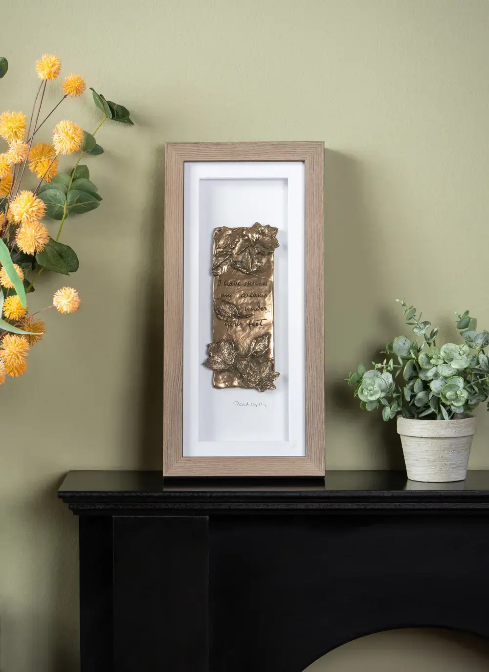 Wild Goose Tread Softly Bronze Plaque 